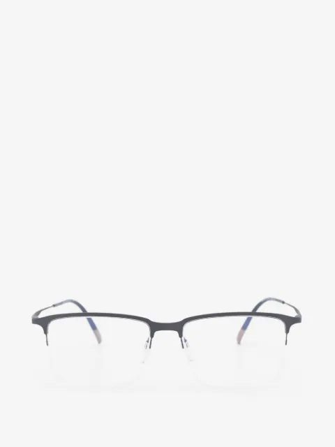 Silhouette semi-rimless rectangle-frame glasses