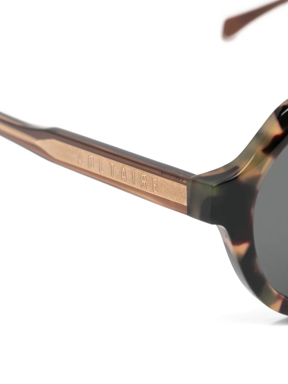 Zadig&Voltaire Zonnebril met rond montuur Bruin