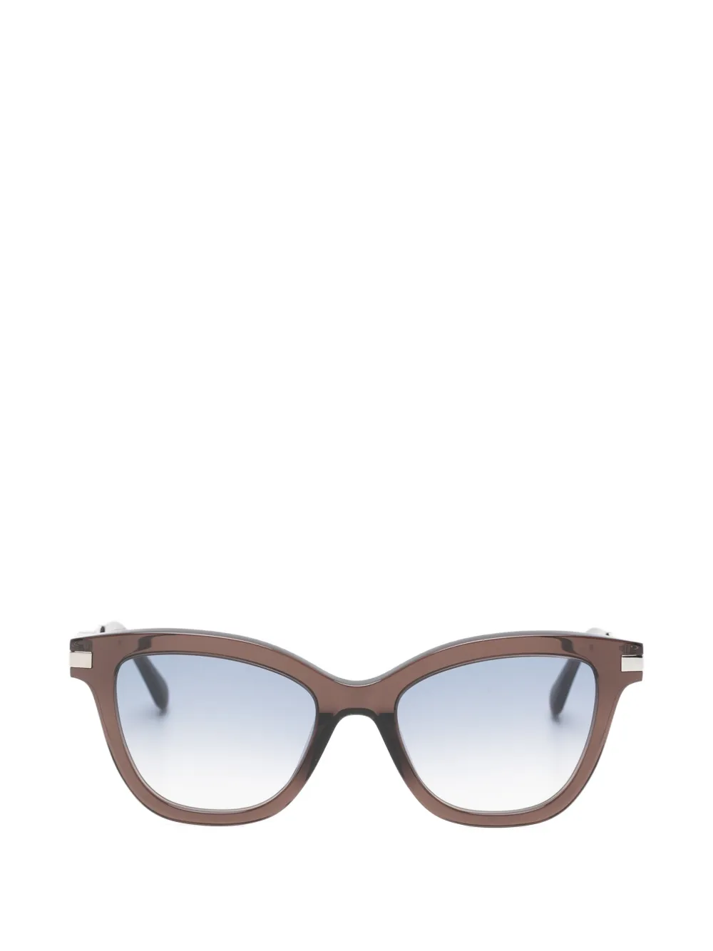 Zadig&Voltaire logo-plaque cat-eye sunglasses - Braun