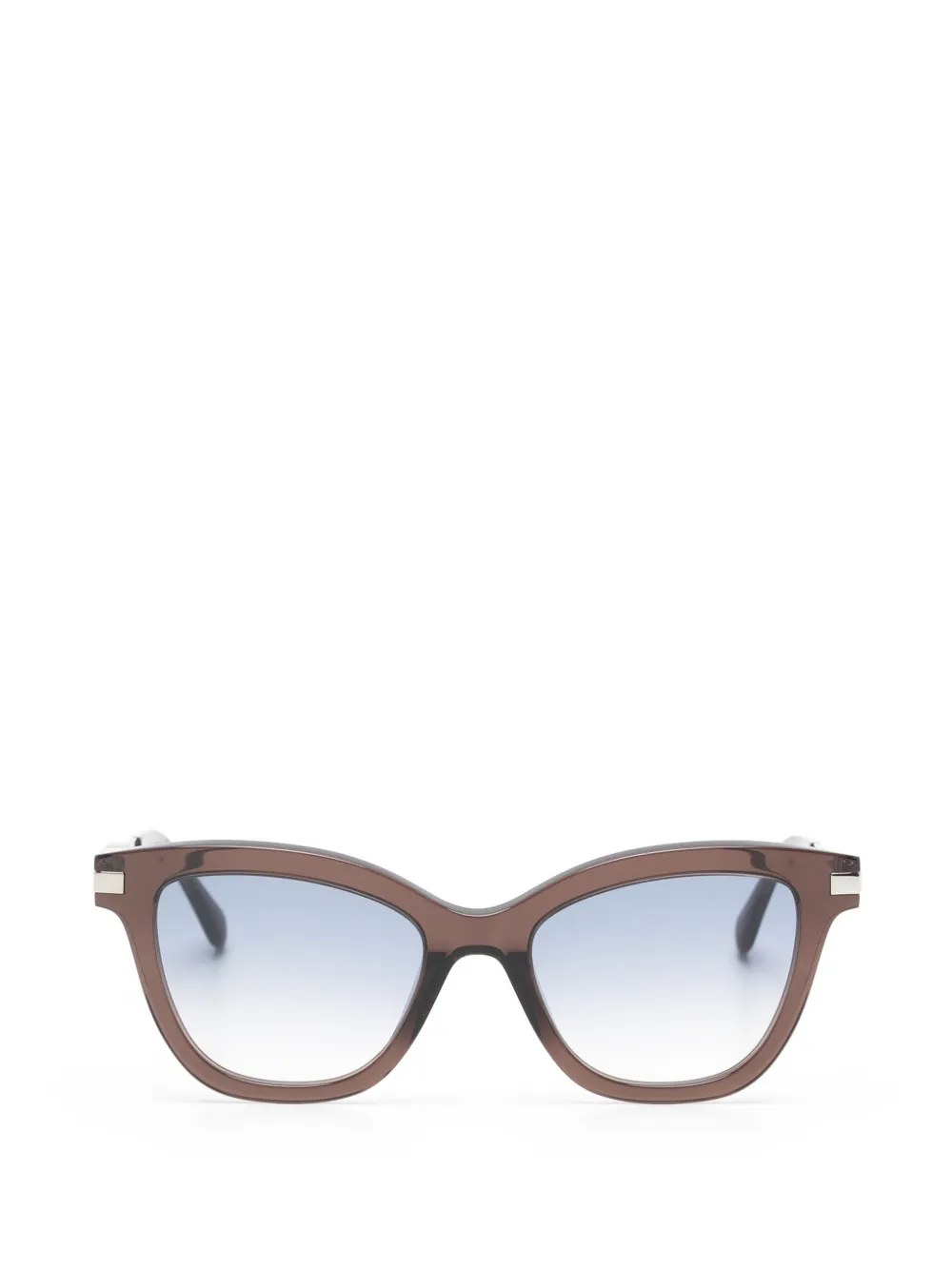 Zadig&Voltaire logo-plaque cat-eye sunglasses - Marrone