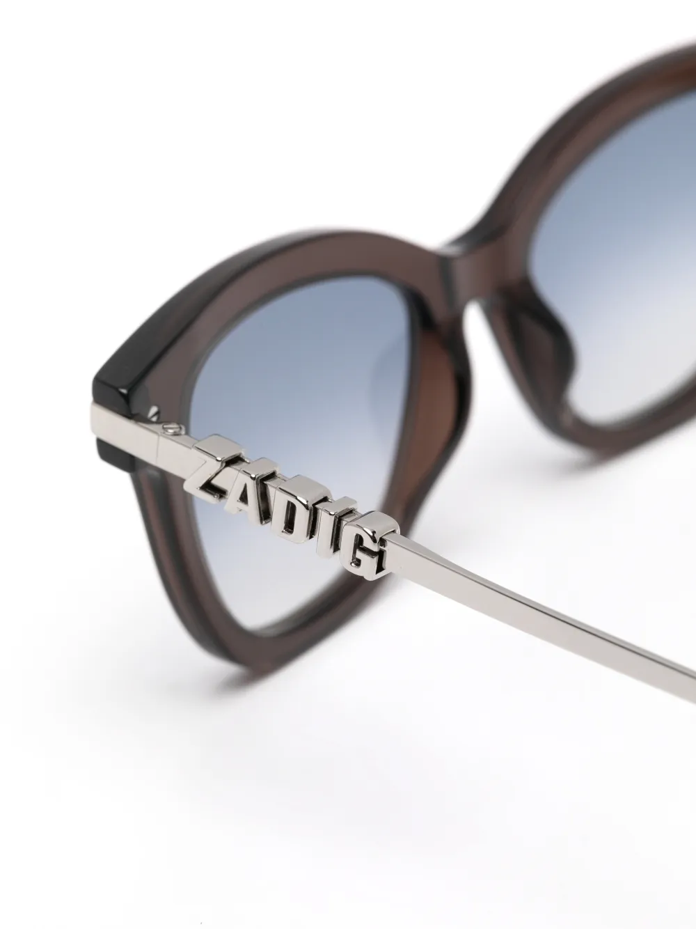 Zadig&Voltaire Zonnebril met cat-eye montuur Bruin