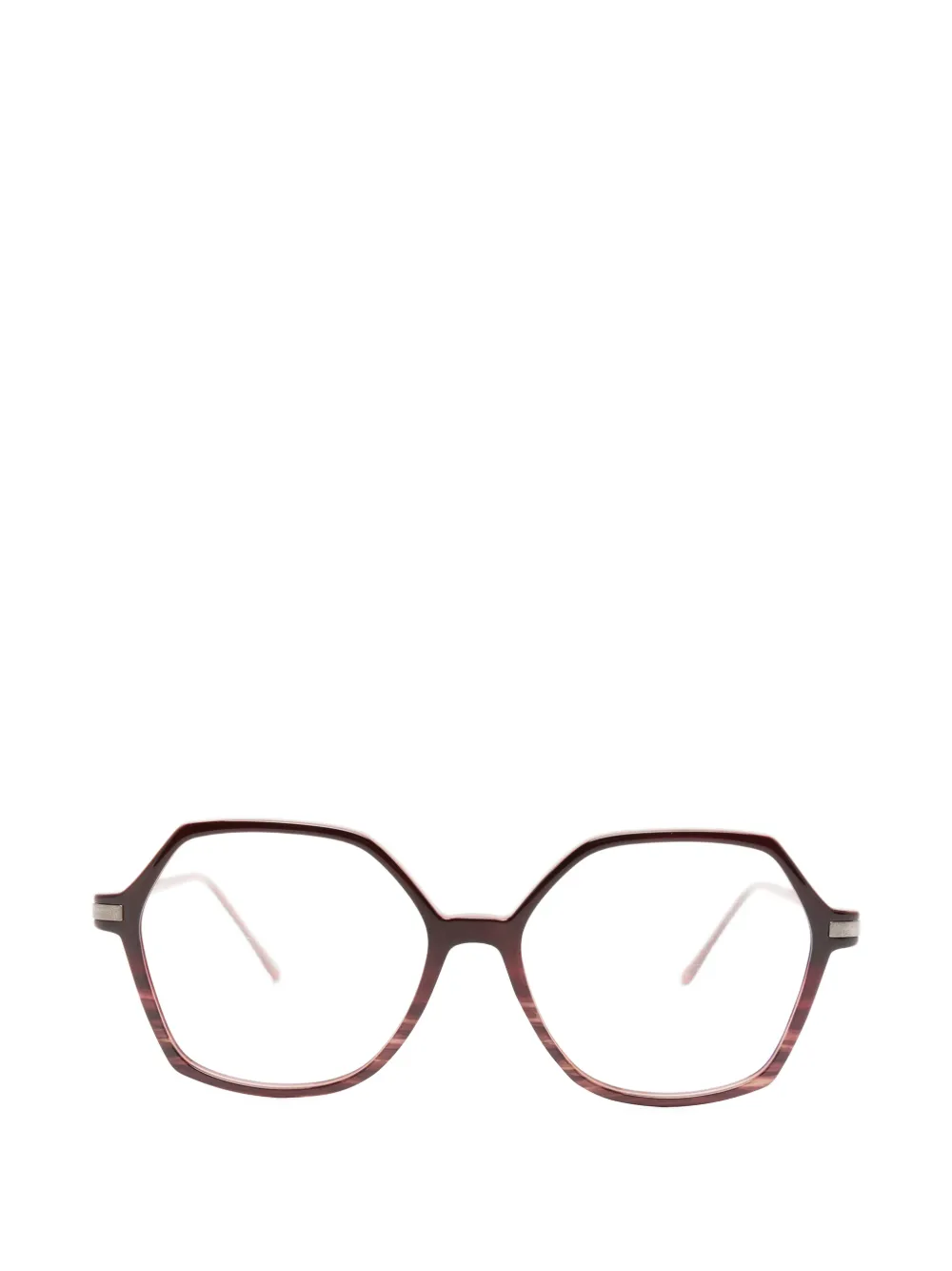 S2S geometric-frame glasses - Rot