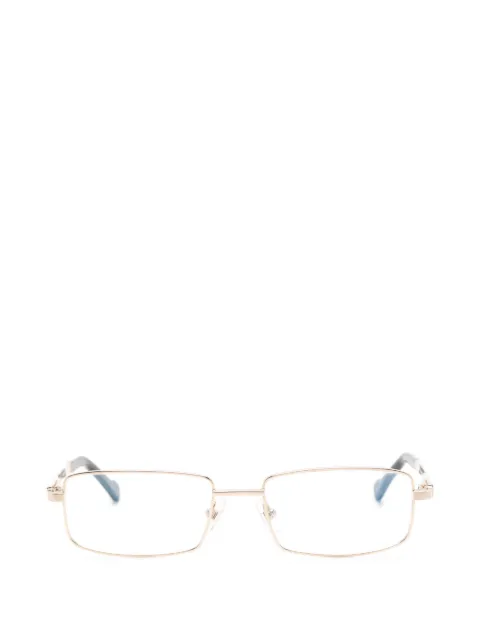 S.T. Dupont logo-engraved rectangle-frame glasses
