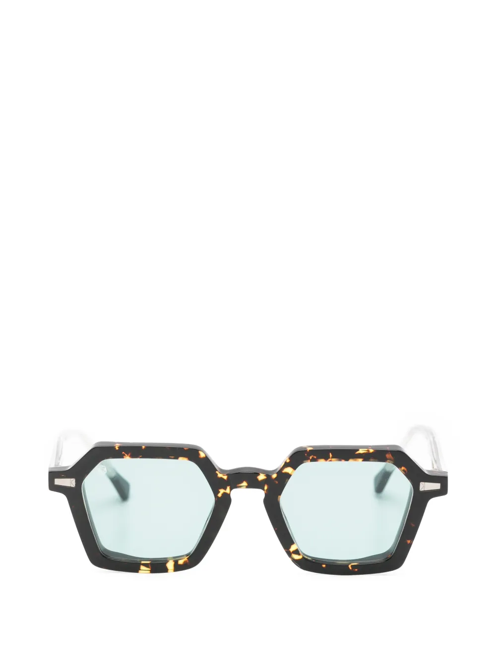KYme Lucio geometric-frame sunglasses - Marrone