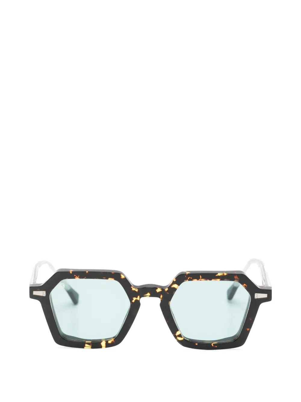 KYme Lucio geometric-frame sunglasses - Braun