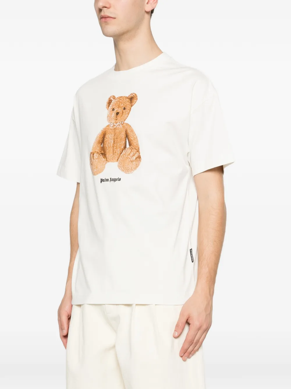 Palm Angels T-shirt met beerprint Beige