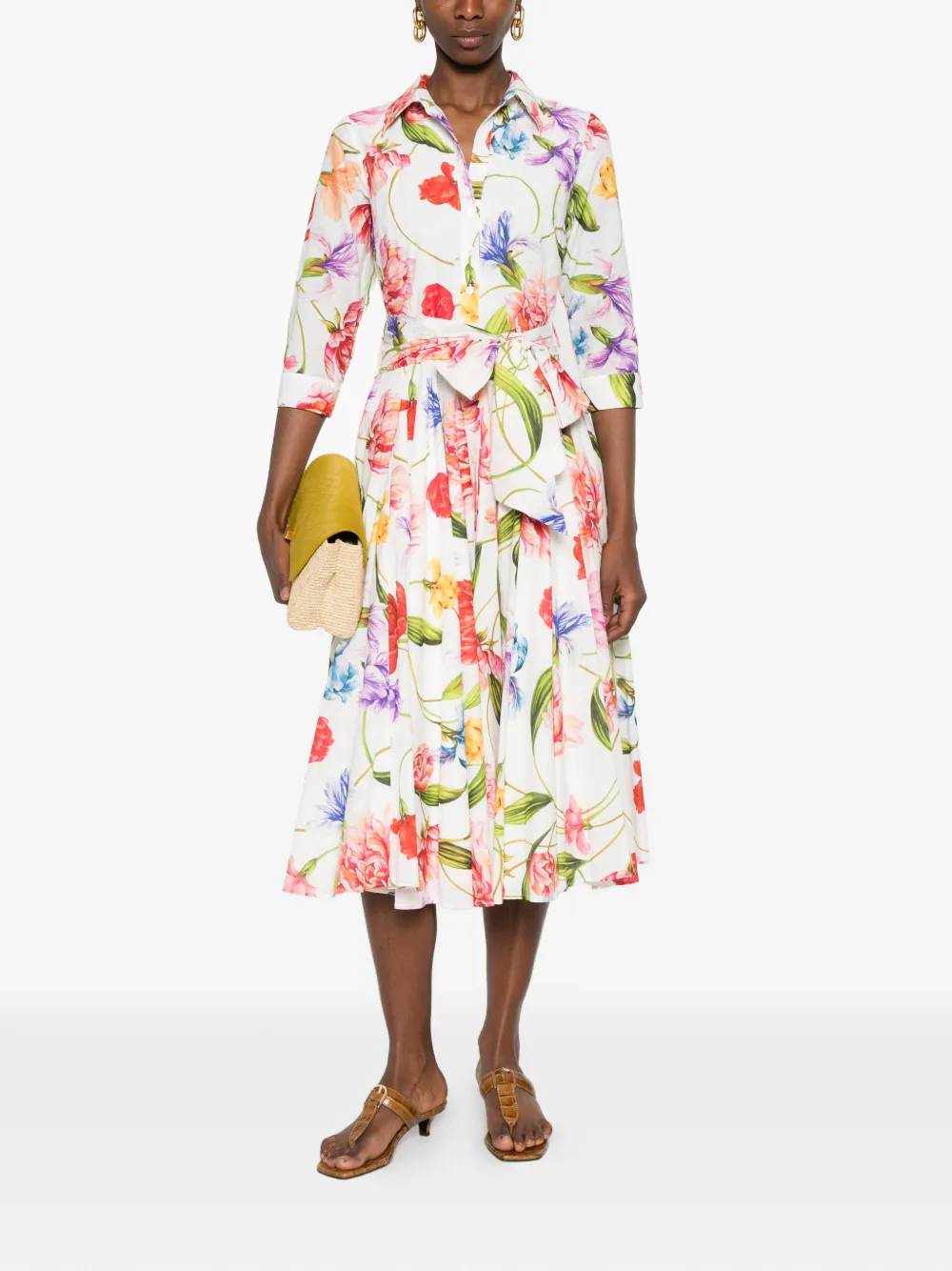  Lavi Couture Spritz Midi Dress - White 