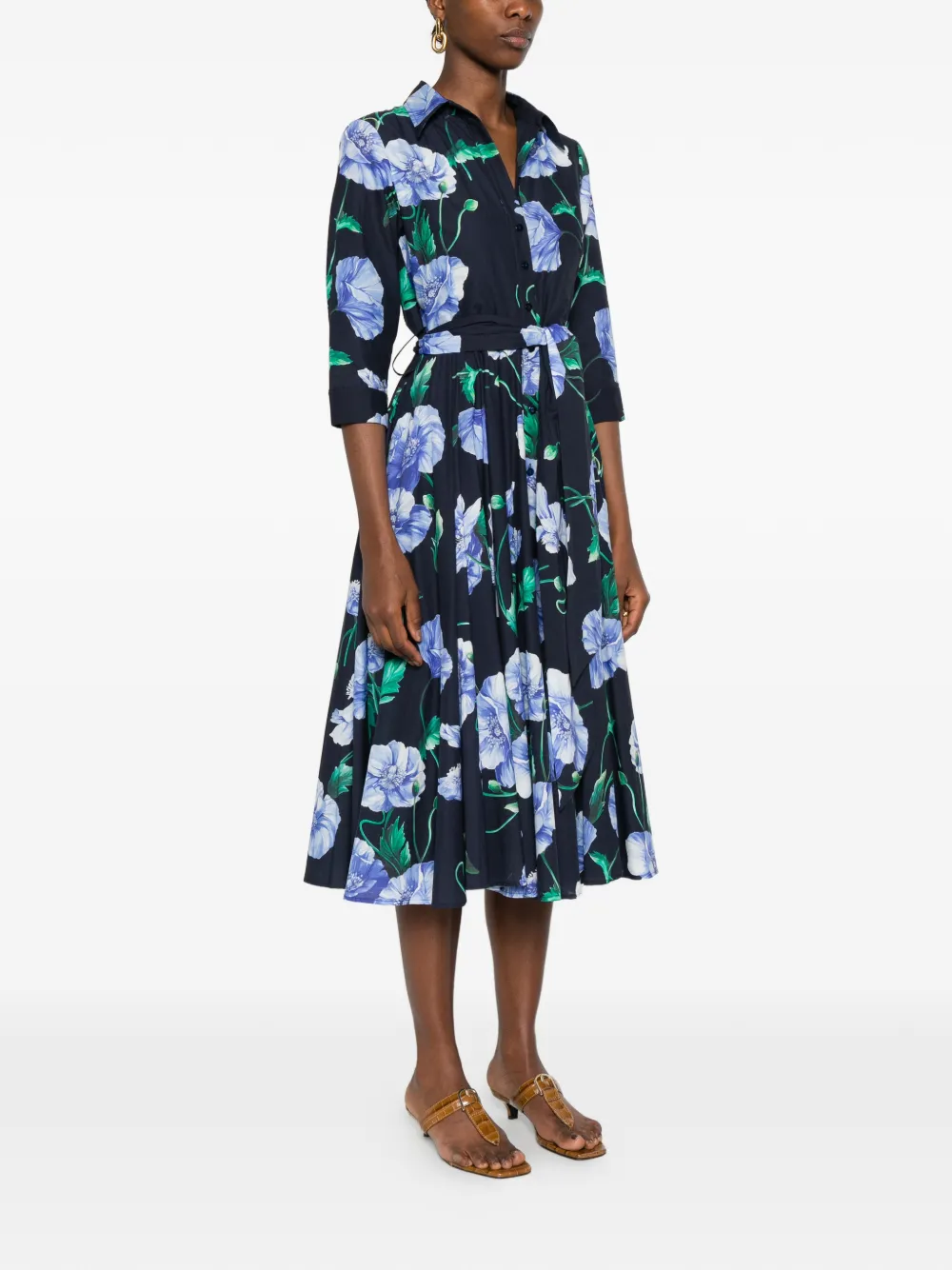  Lavi Couture Spritz Midi Dress - Blue 