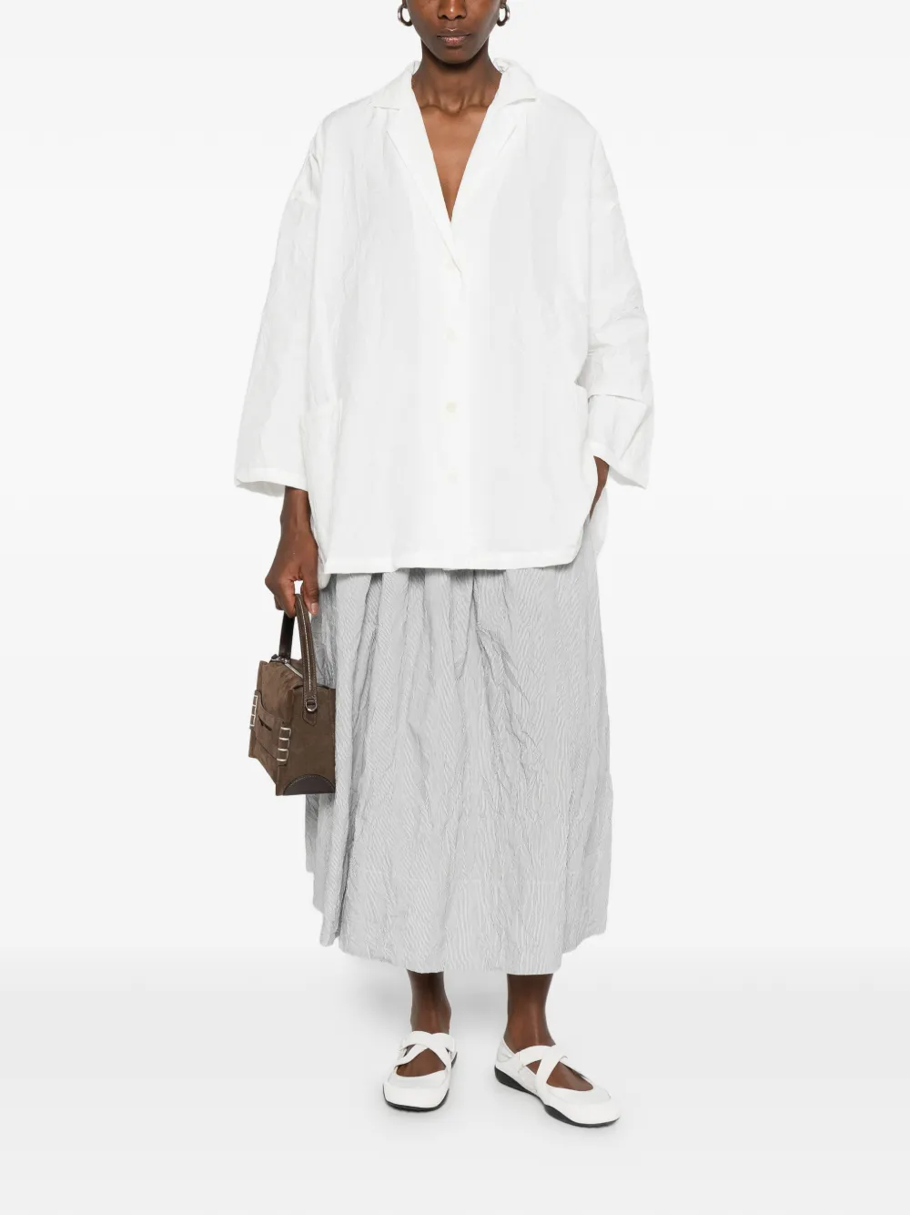  Apuntob Patch-pocket Shirt - White 