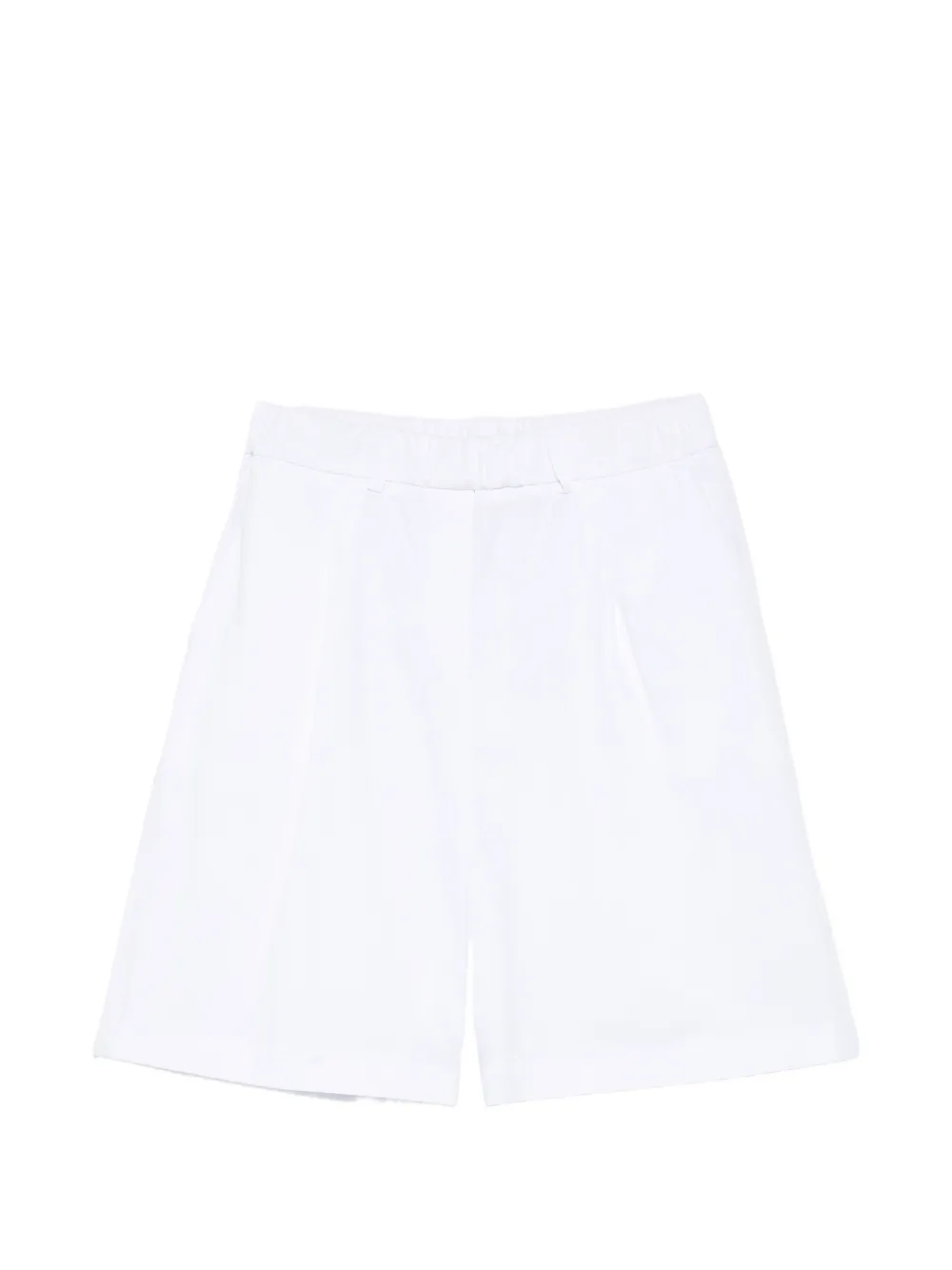 Via Masini 80 elasticated shorts - Bianco