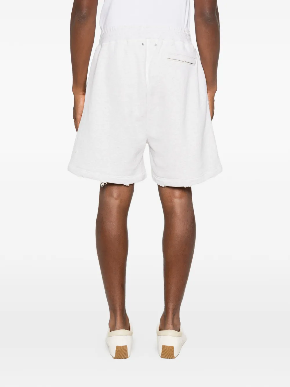 Golden Goose Trainingsshorts met gerafelde rand Grijs