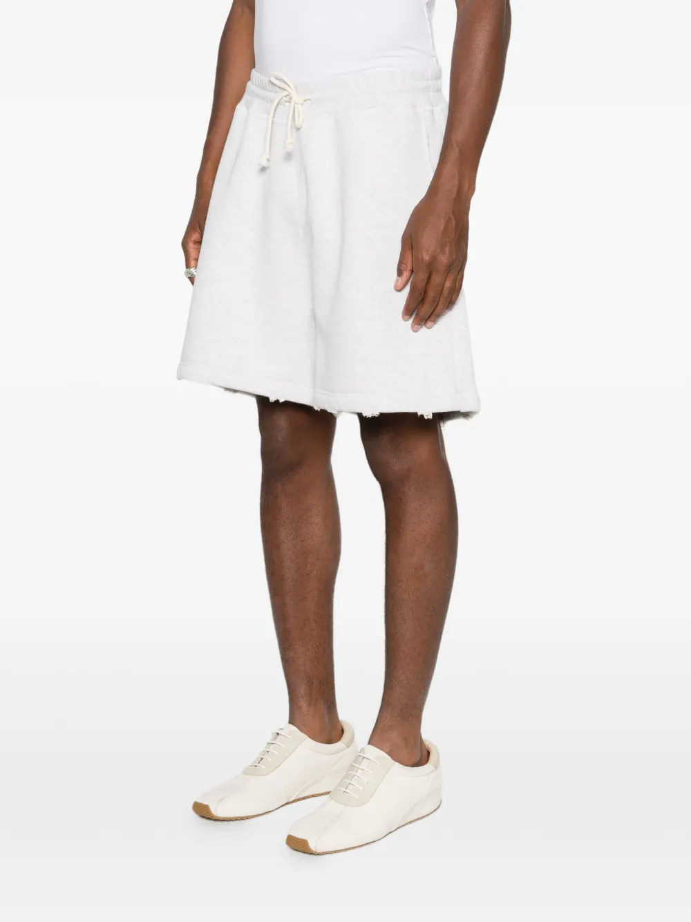 Golden Goose Trainingsshorts met gerafelde rand Grijs