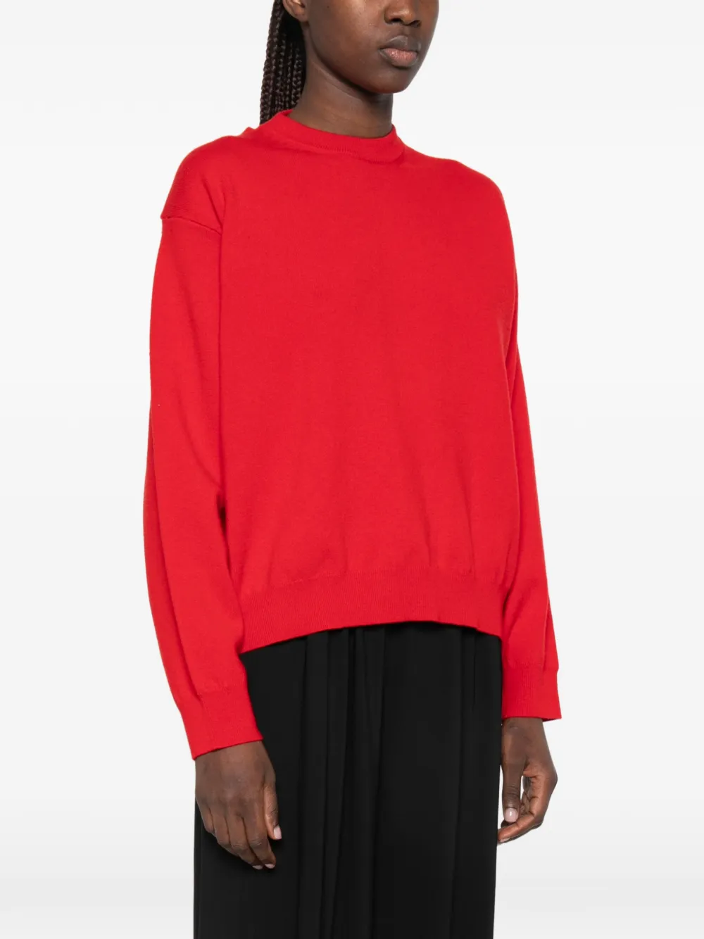 Róhe Crew-neck Sweater in Red, view 3