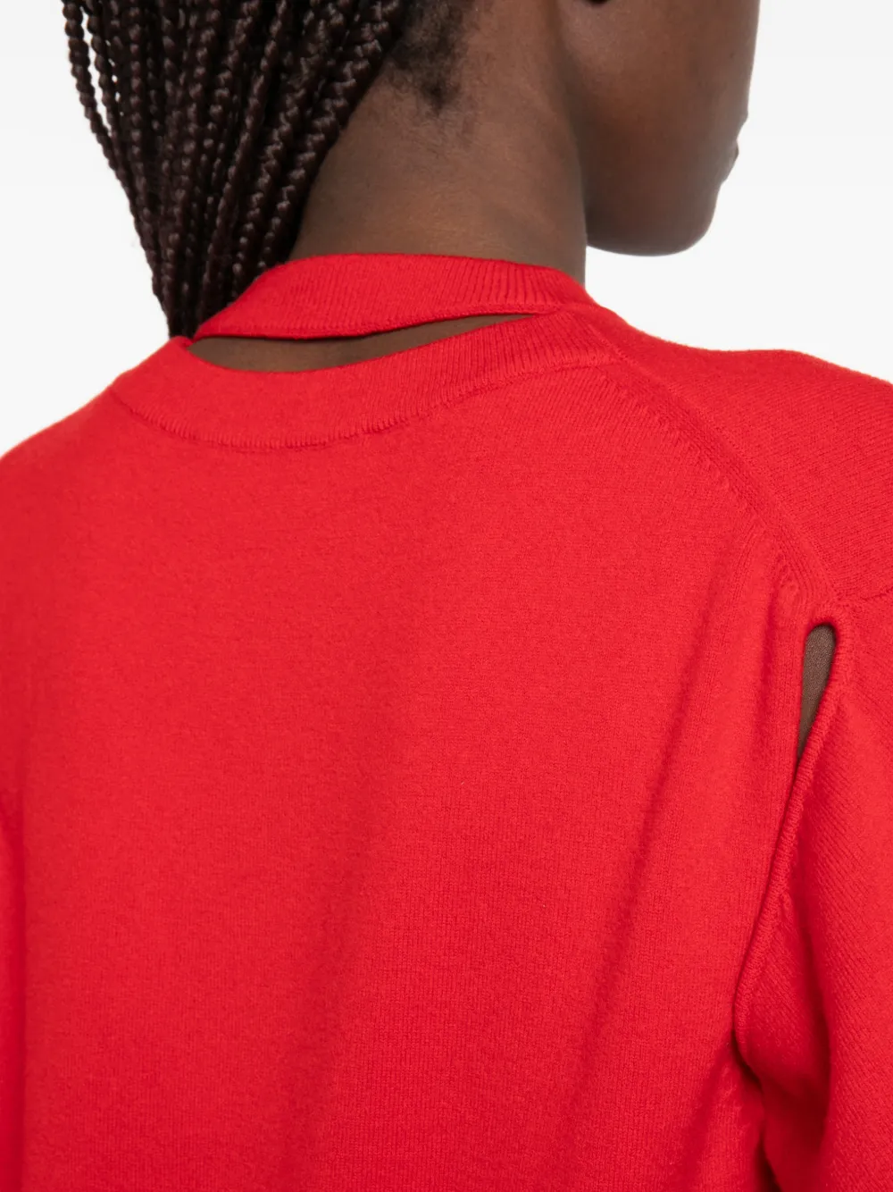 Róhe Crew-neck Sweater in Red, view 5