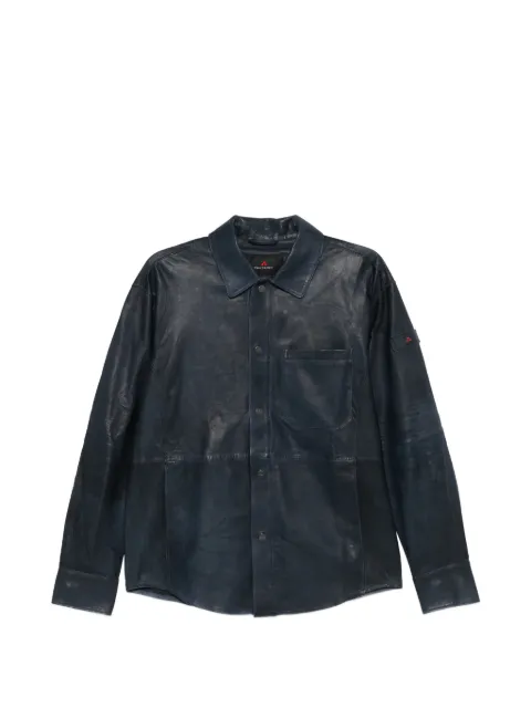 Peuterey Todd buttoned leather jacket
