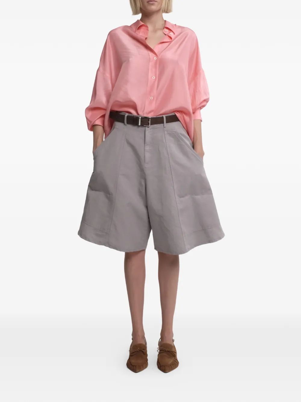  Tela Tie-detail Blouse - Pink 