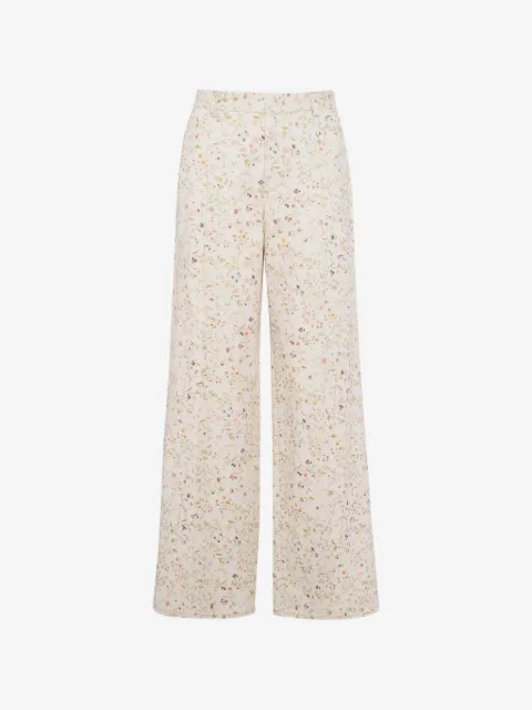 Tela pantalon à fleurs