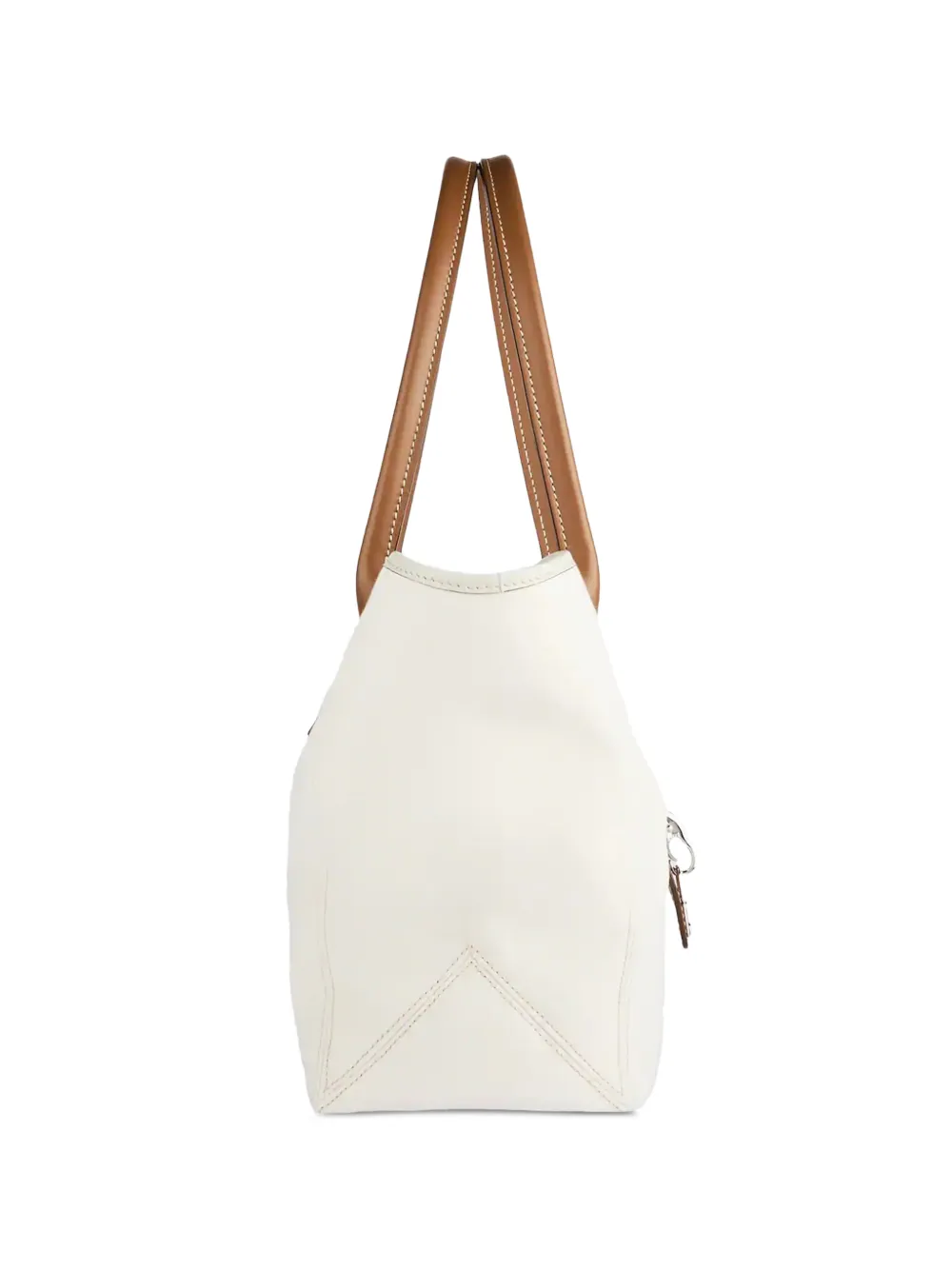 Fay Shopper met leren afwerking Wit
