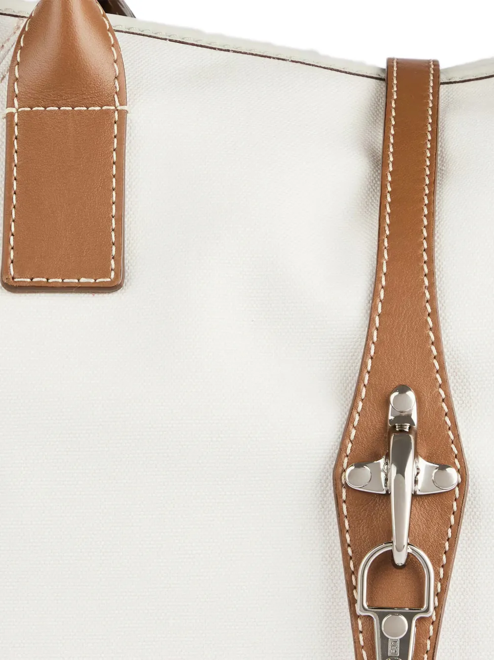 Fay Shopper met leren afwerking Wit