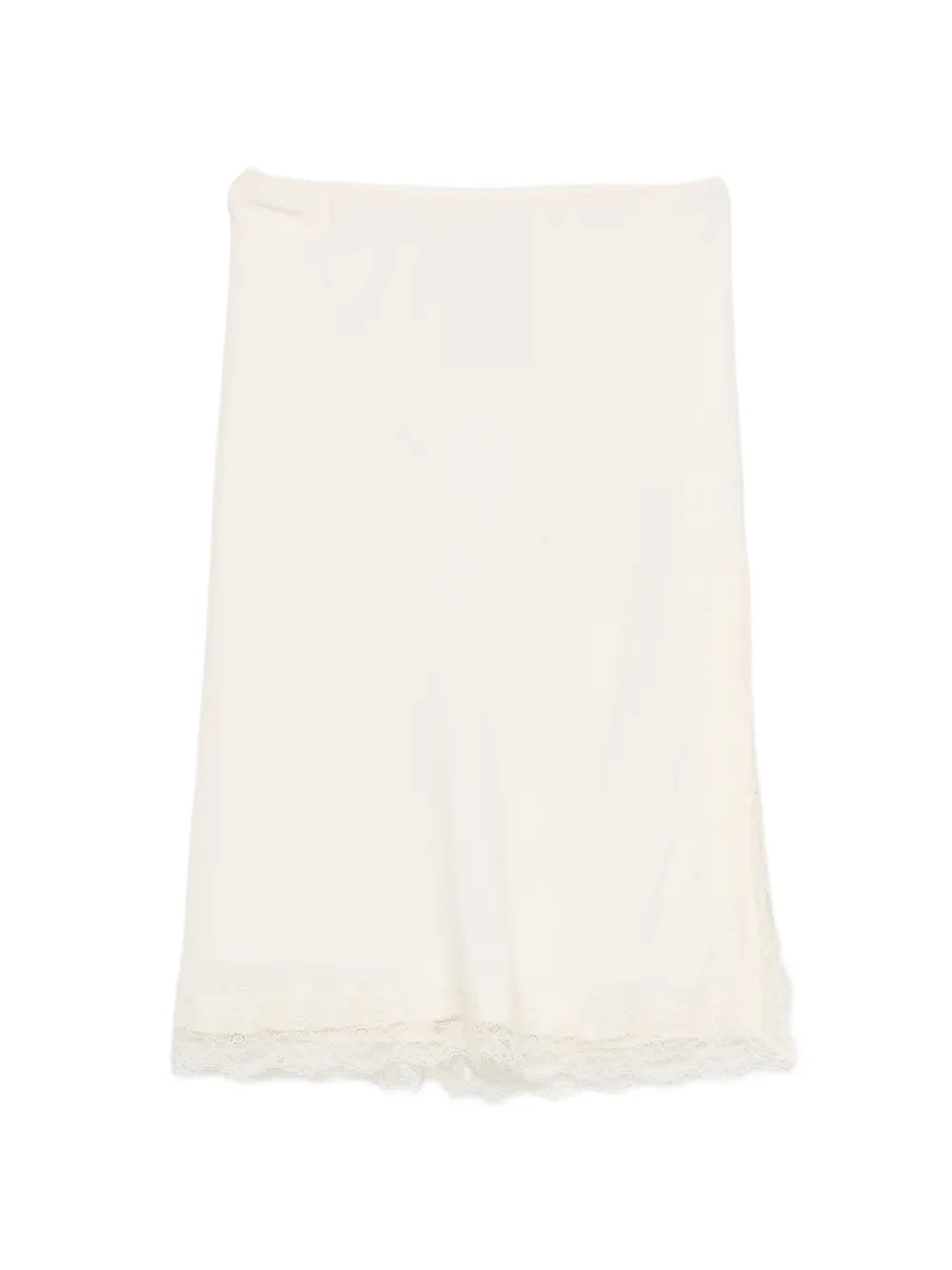 Róhe midi lace-trim skirt - Toni neutri
