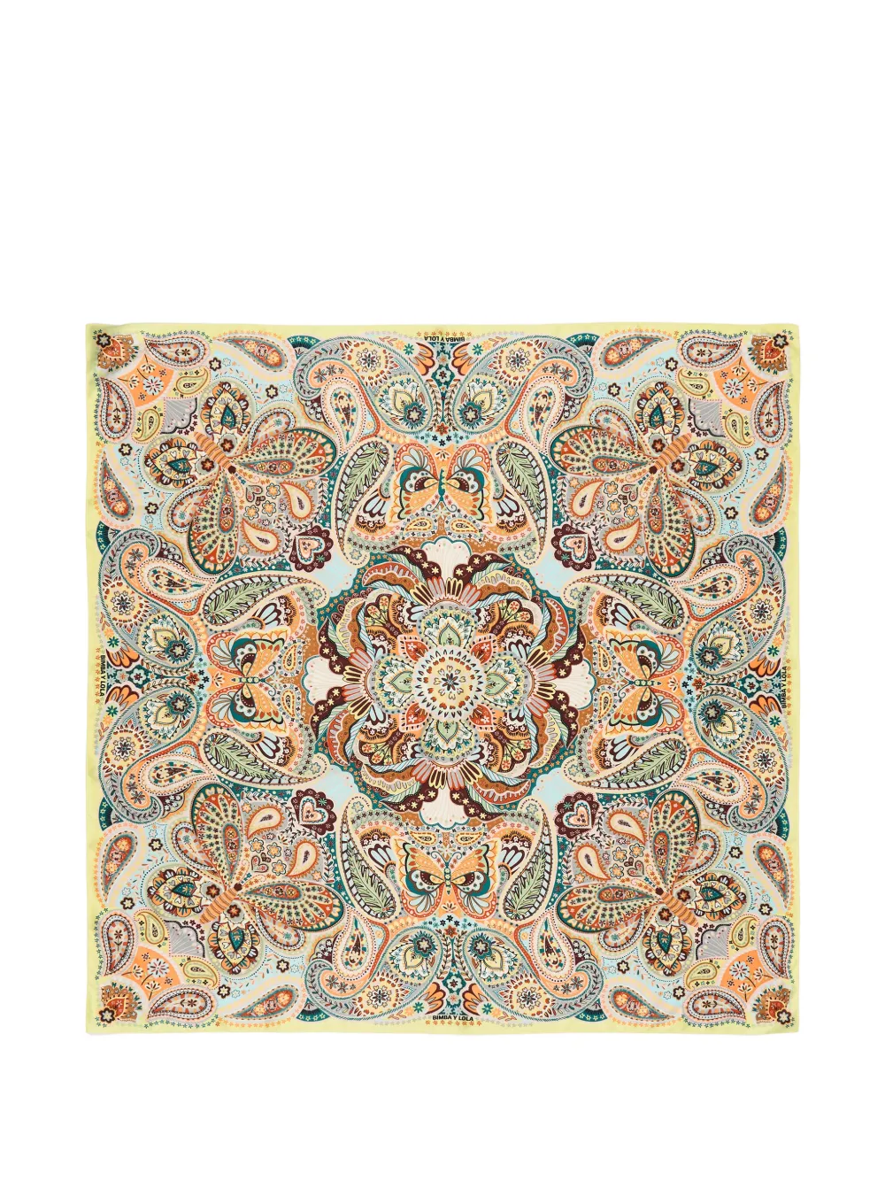 BIMBA Y LOLA Sciarpa gialla con stampa paisley - Giallo