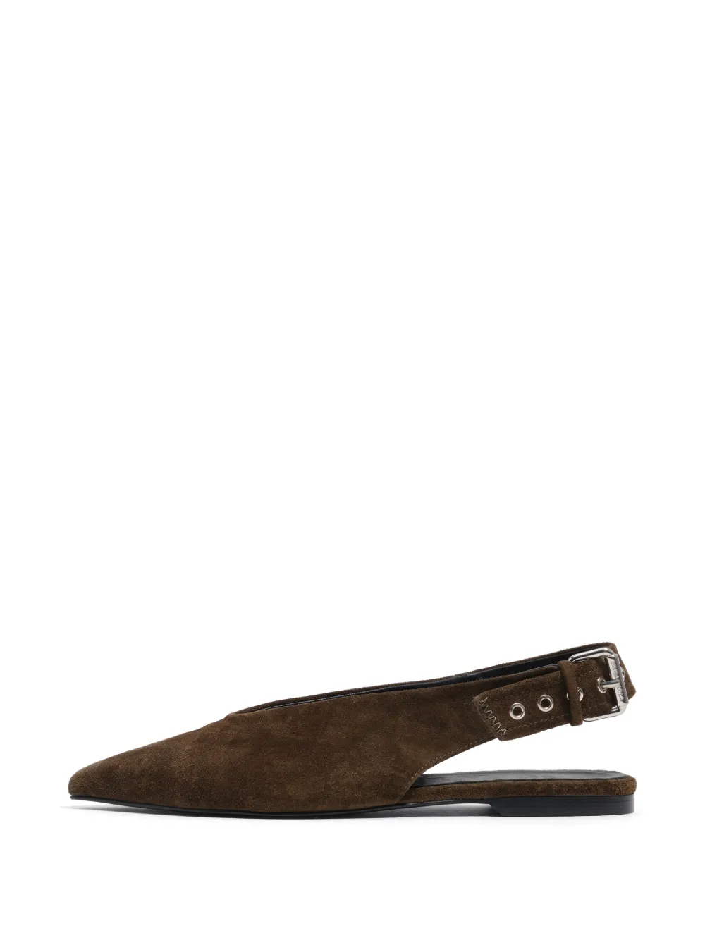 Bimba y Lola buckle embellished flat pumps - Marrone