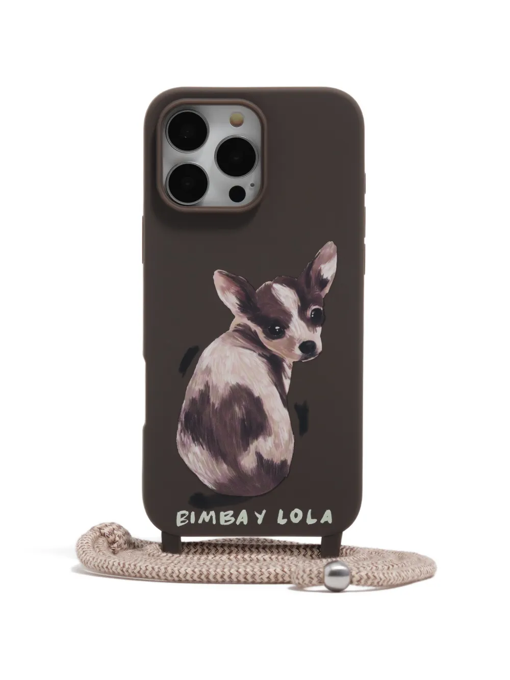 Bimba y Lola graphic iphone 16 pro max case - Marrone