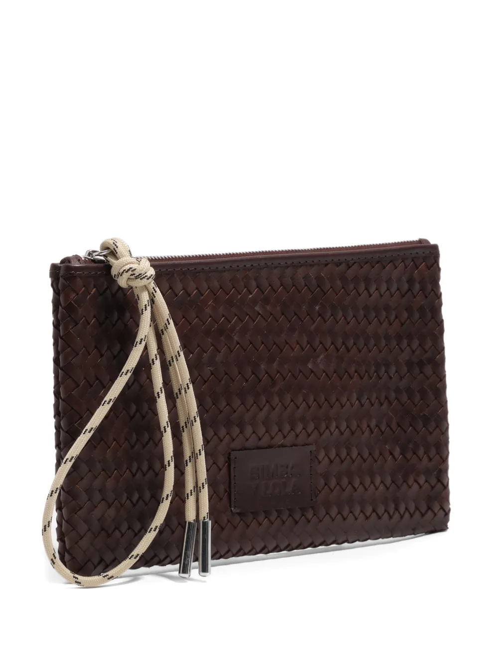 Bimba y Lola woven zip wallet - Marrone