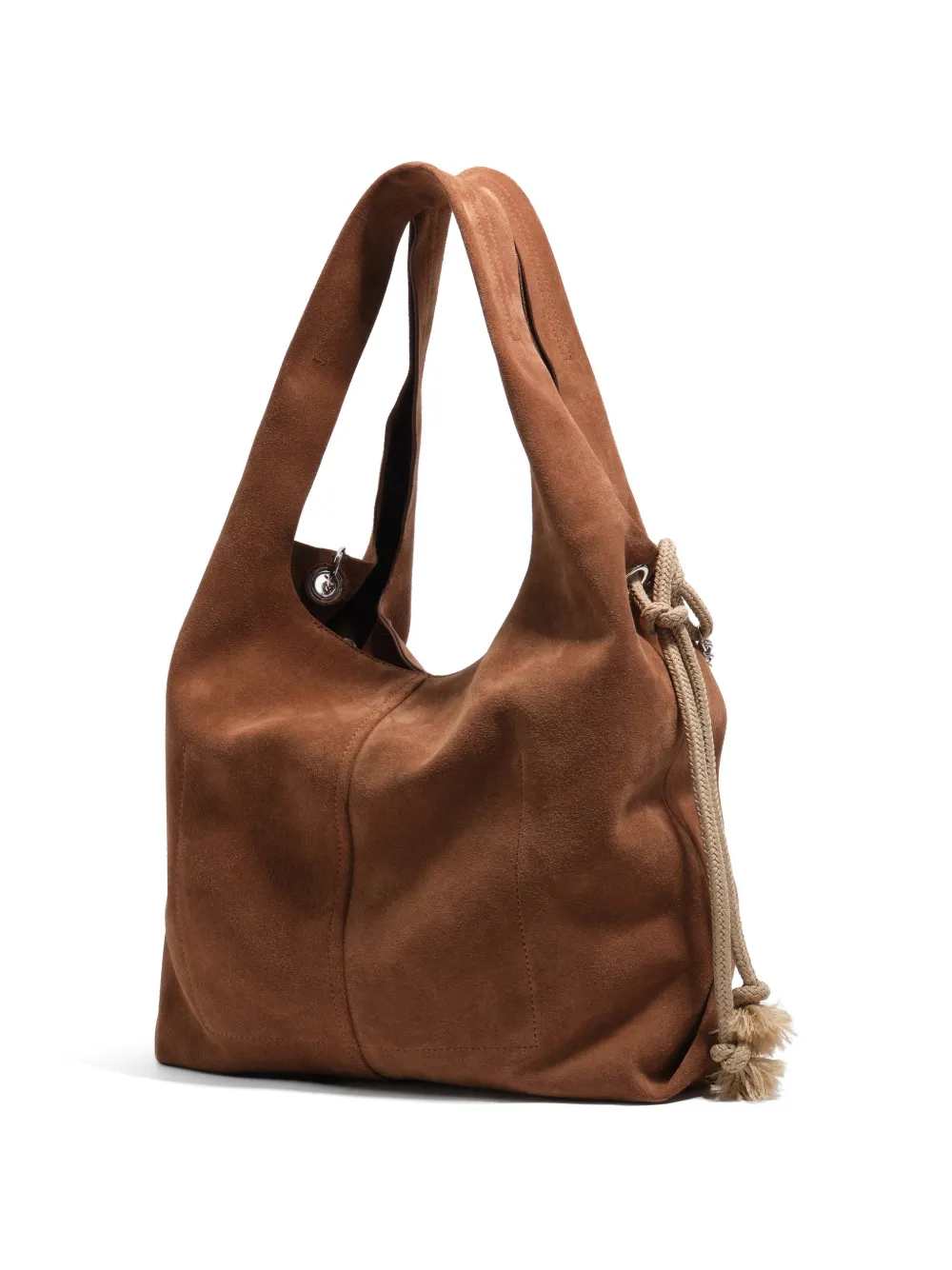 BIMBA Y LOLA Touw schoudertas met kettingdetail Bruin
