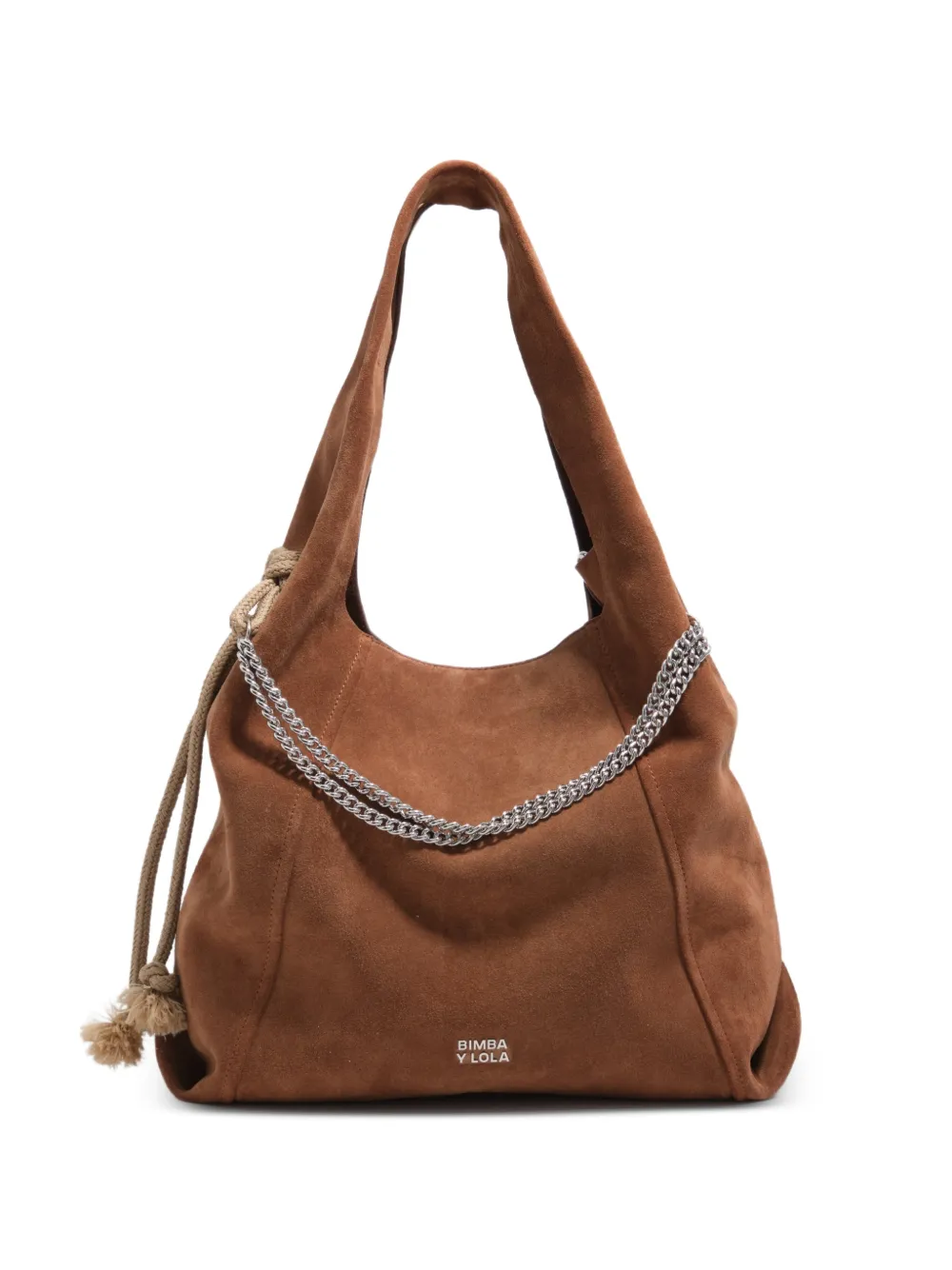 Bimba y Lola rope chain detail shoulder bag - Marrone