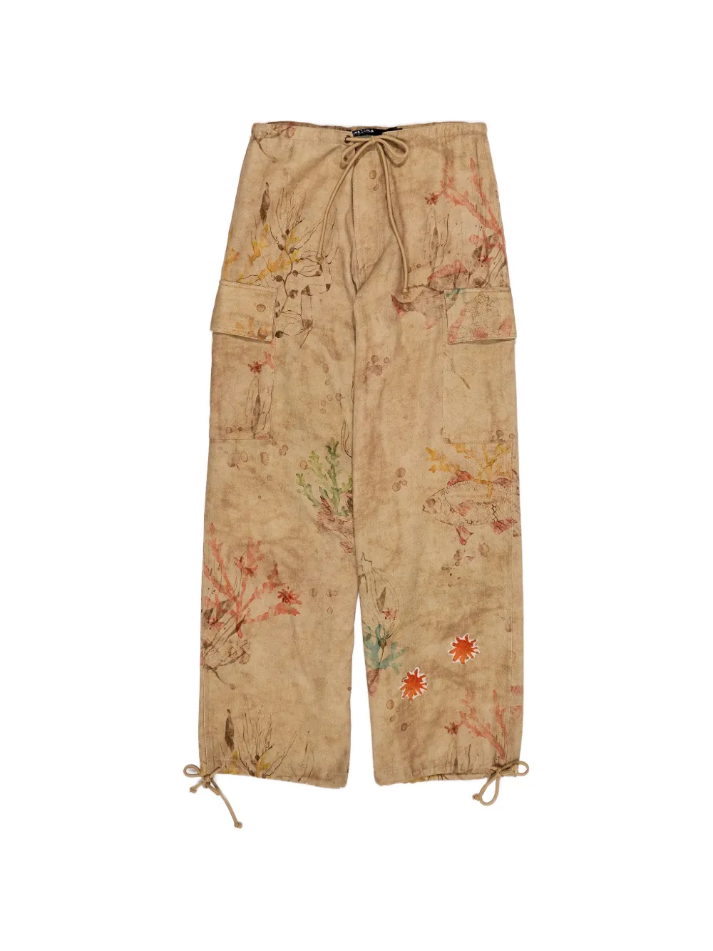 Bimba y Lola floral cargo trousers - Toni neutri