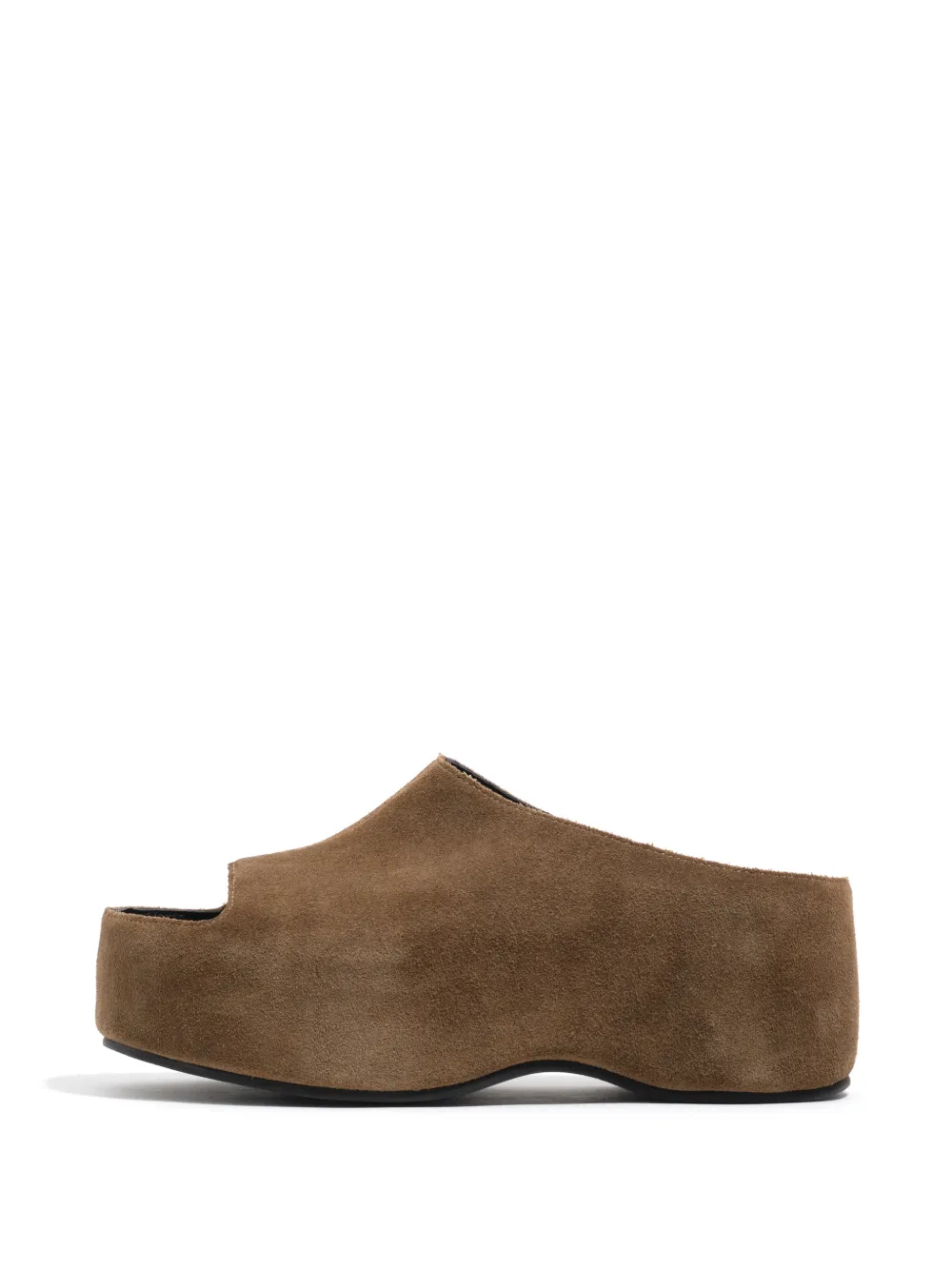 Bimba y Lola peep-toe platform sandals - Marrone