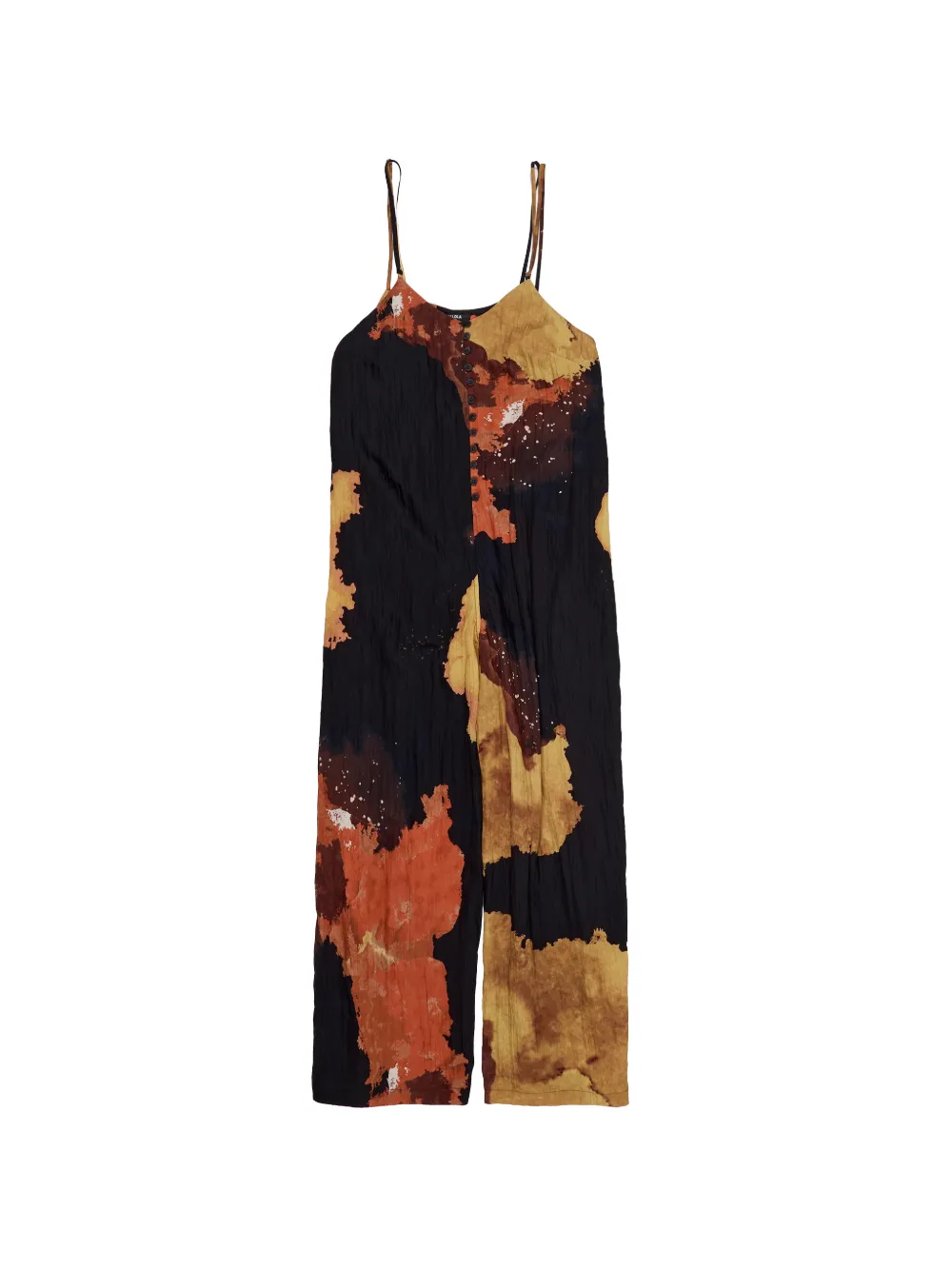 Bimba y Lola button abstract jumpsuit - Nero