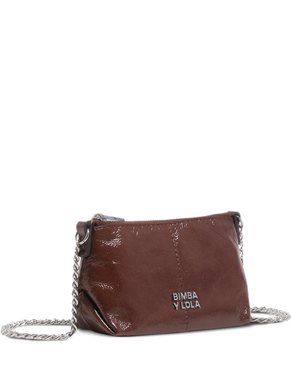 Bimba y Lola chain leather satchel - Marrone