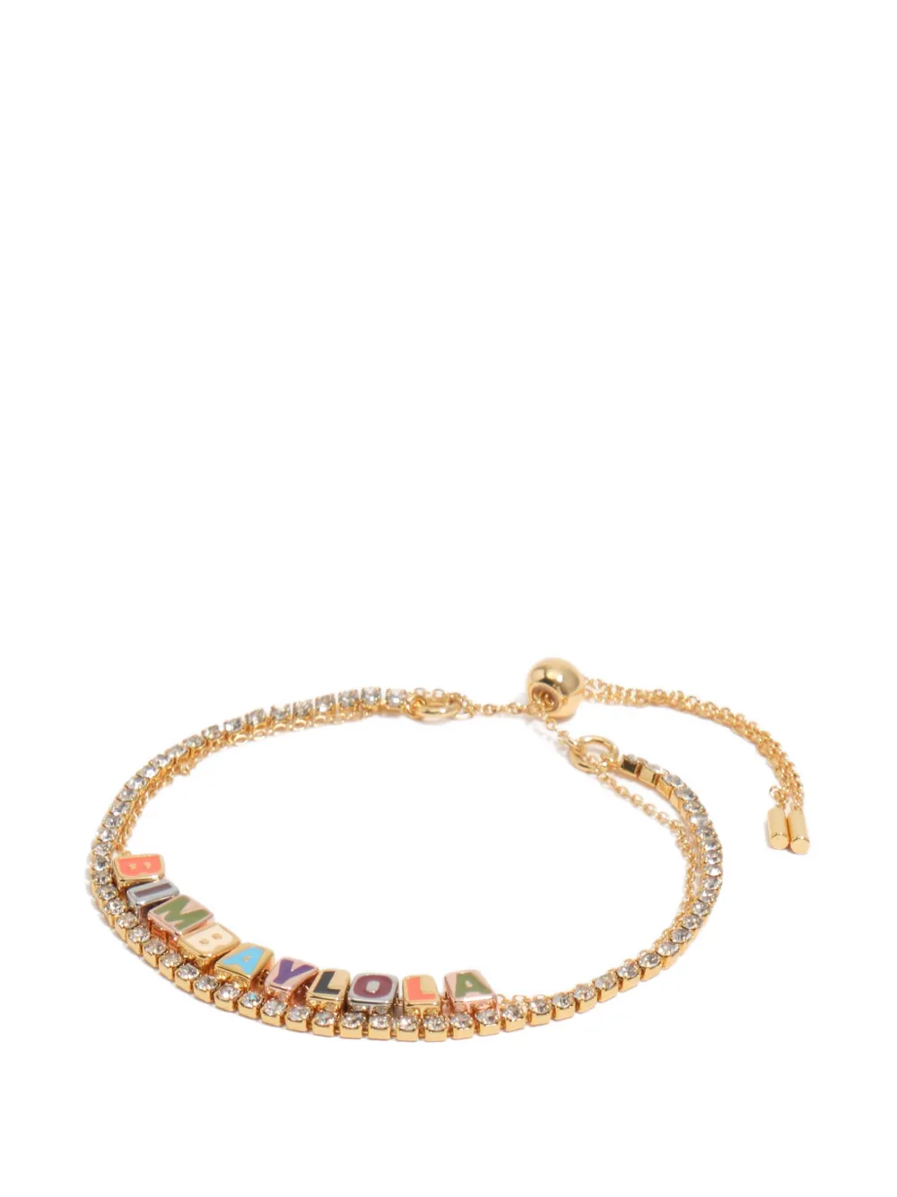 BIMBA Y LOLA Armband mit Logo-Anhänger - Gold