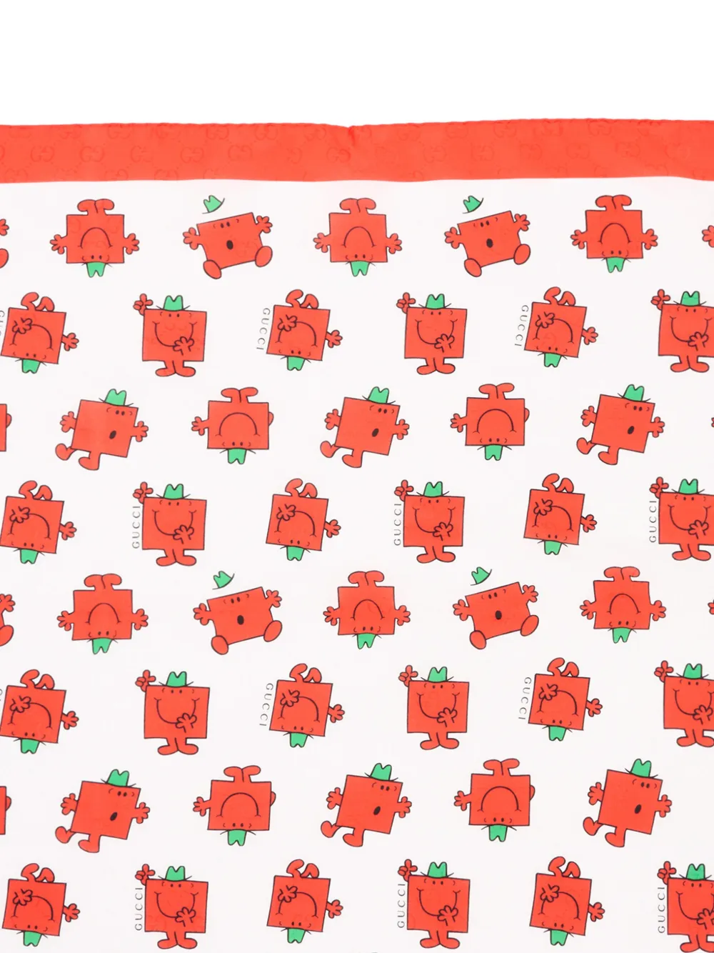  Gucci Kids Print Scarf - Red 