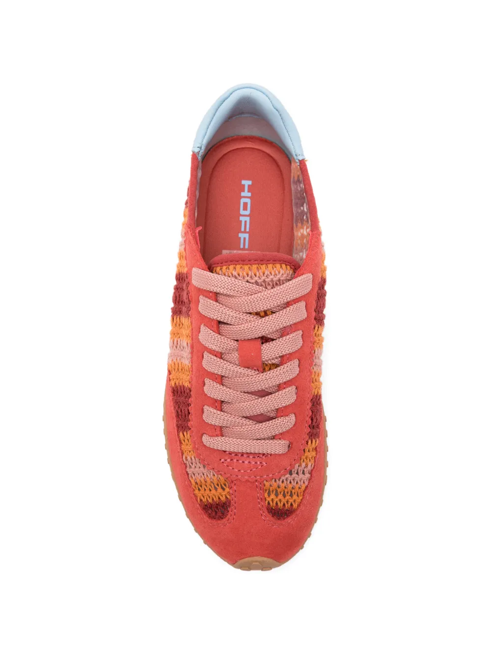Hoff Gestreepte sneakers met vlakken Oranje
