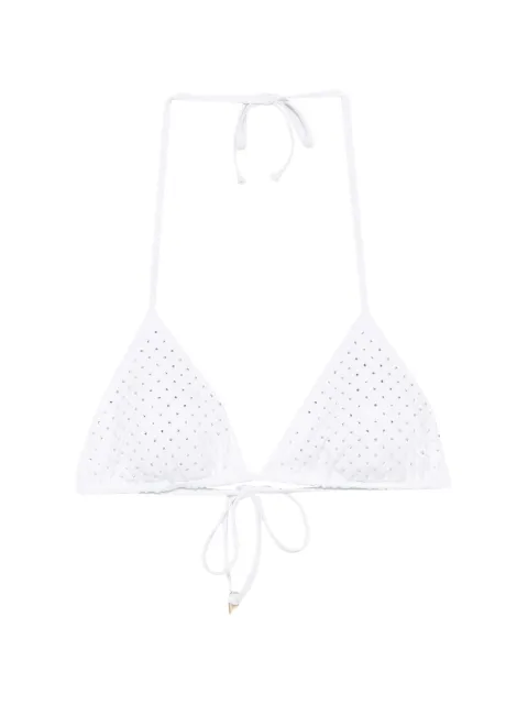 Fisico embellished triangle bikini top