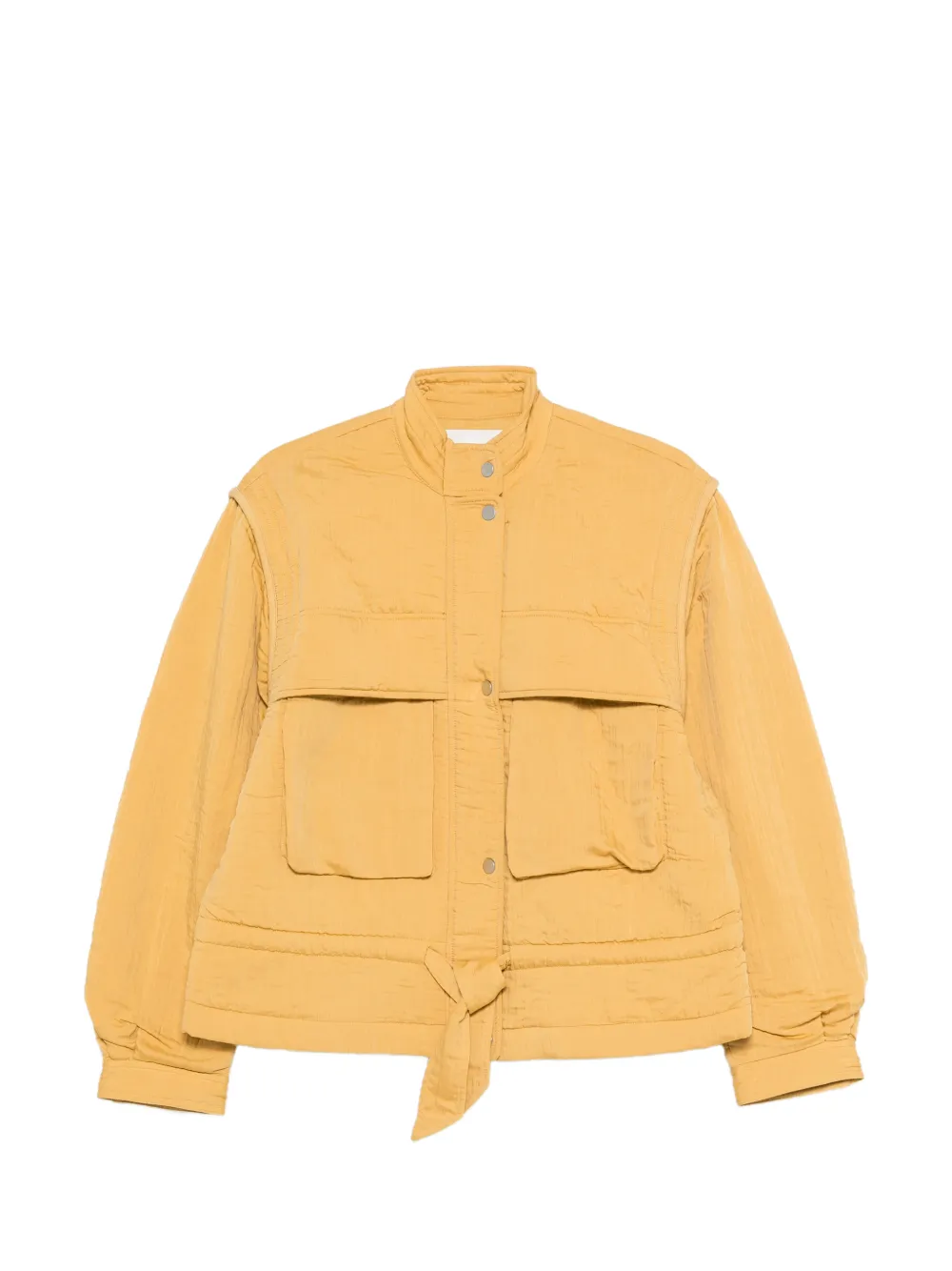 MARANT ÉTOILE Blandina flap pocket tie jacket - Giallo