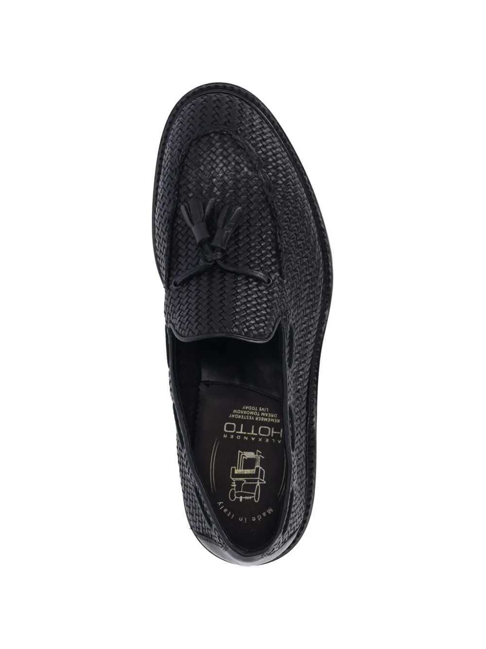 Alexander Hotto woven tassel loafers Zwart