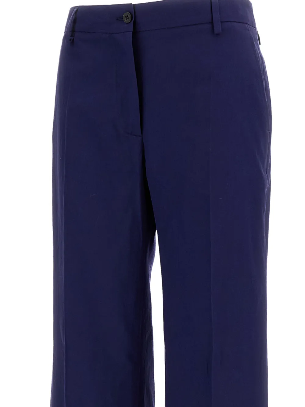 Alberto Biani Broek met cuffs Blauw