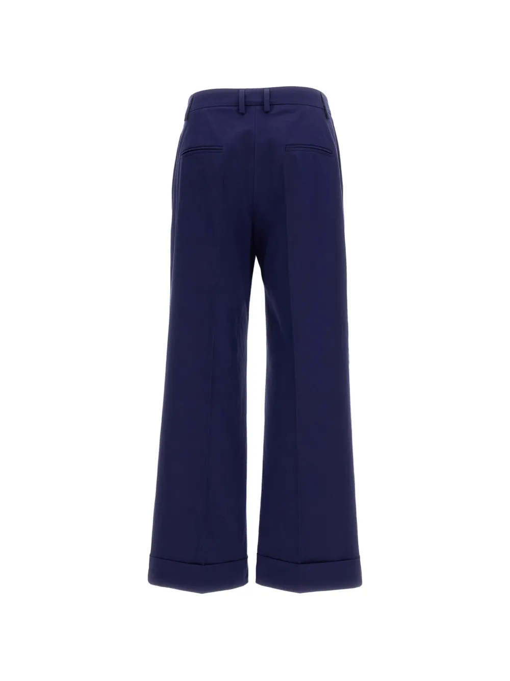 Alberto Biani Broek met cuffs Blauw
