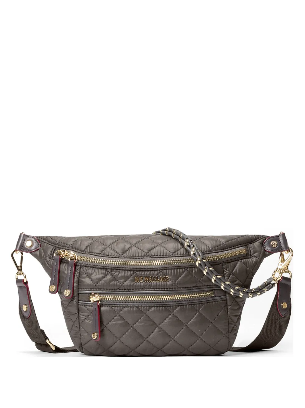 Mz Wallace small Crosby cross body bag - Grigio