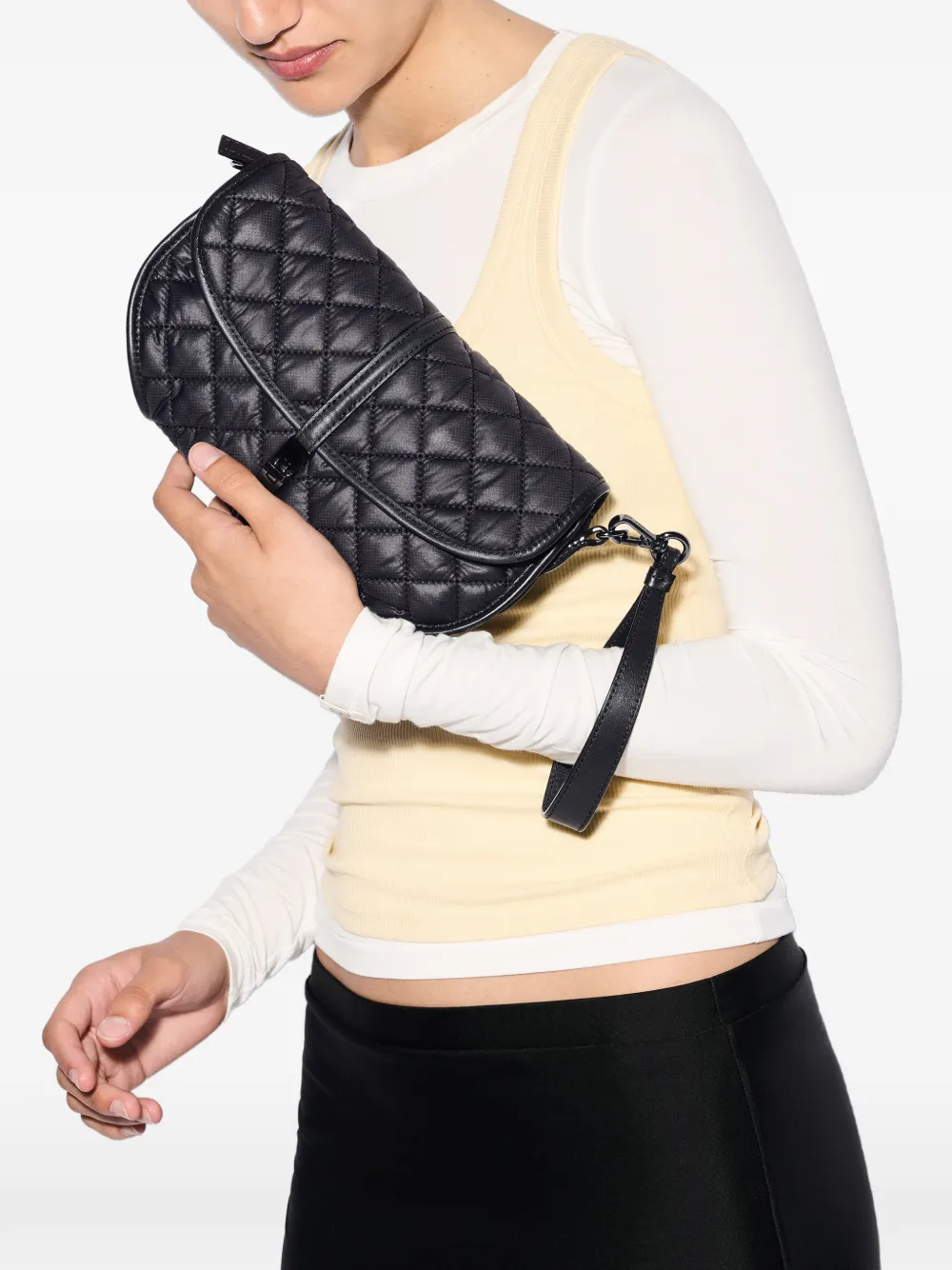  Mz Wallace Small Astor Clutch Bag - Black 