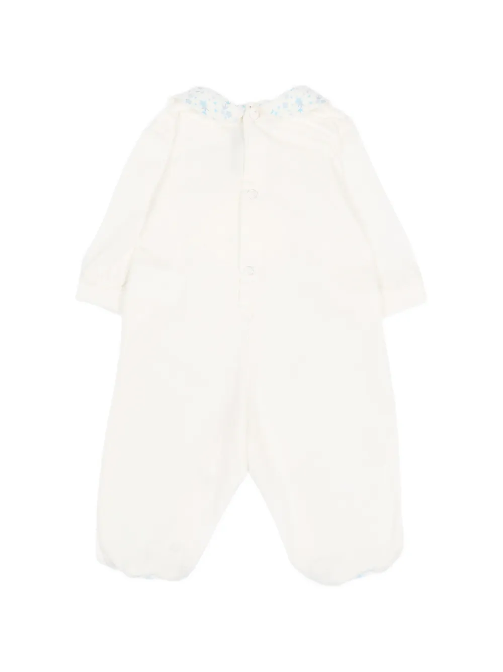 Le Boo Beebè Floral Appliqué Babygrow - White 
