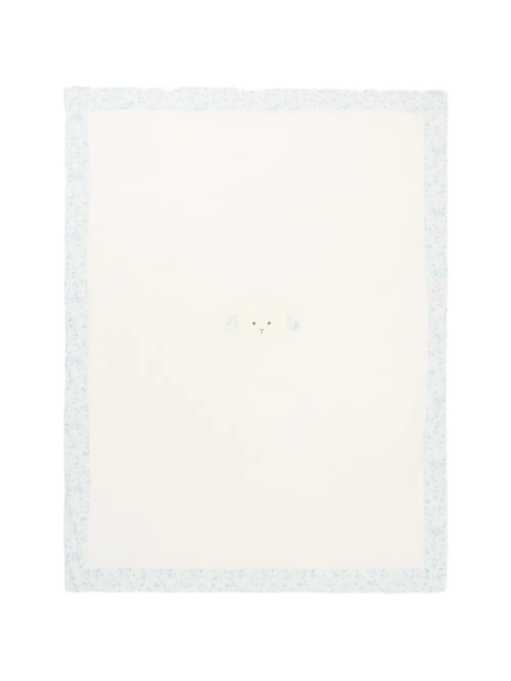 Le Boo Beebè floral border blanket - Toni neutri