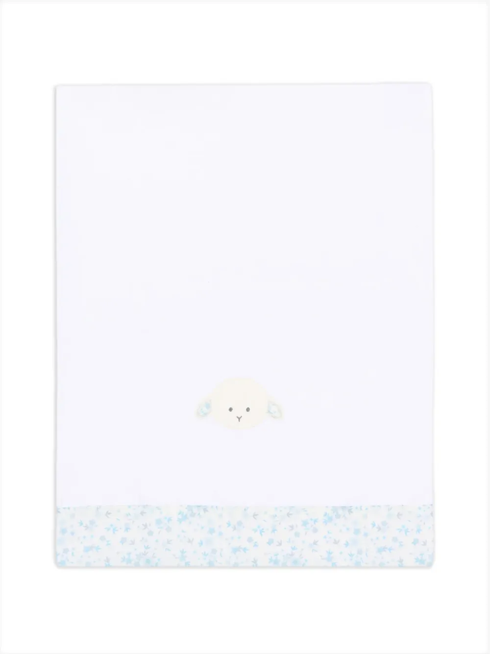  Le Boo Beebè Floral Sheep Cot Sheets - White 