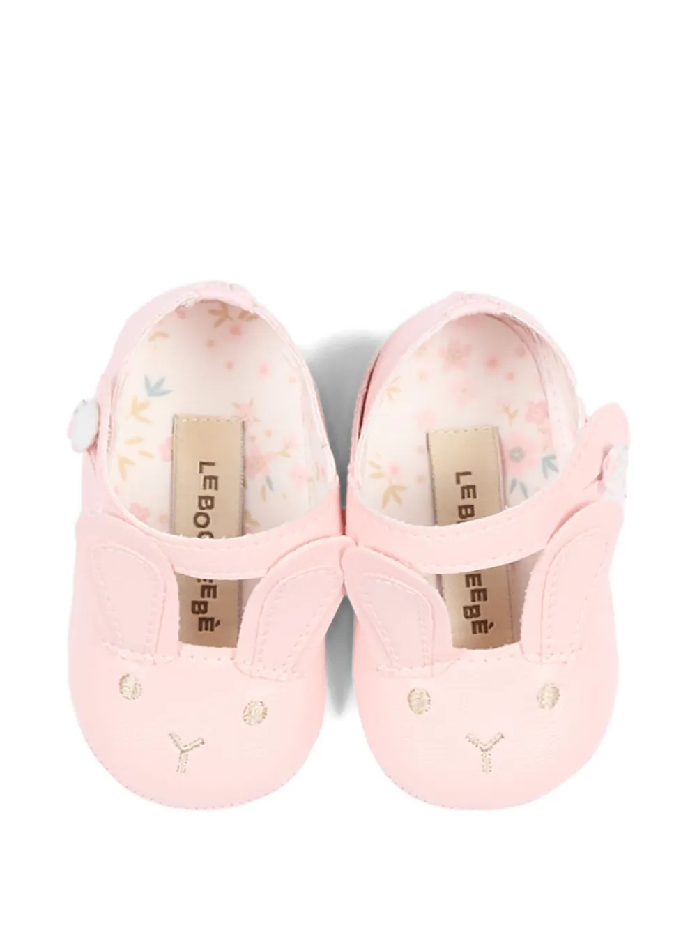 Le Boo Beebè Ballerina's met konijnendetail Roze