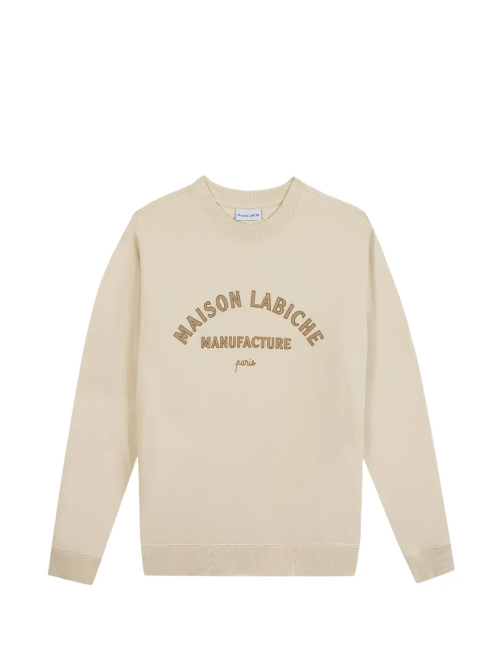 Maison Labiche logo-embroidered sweatshirt - Toni neutri