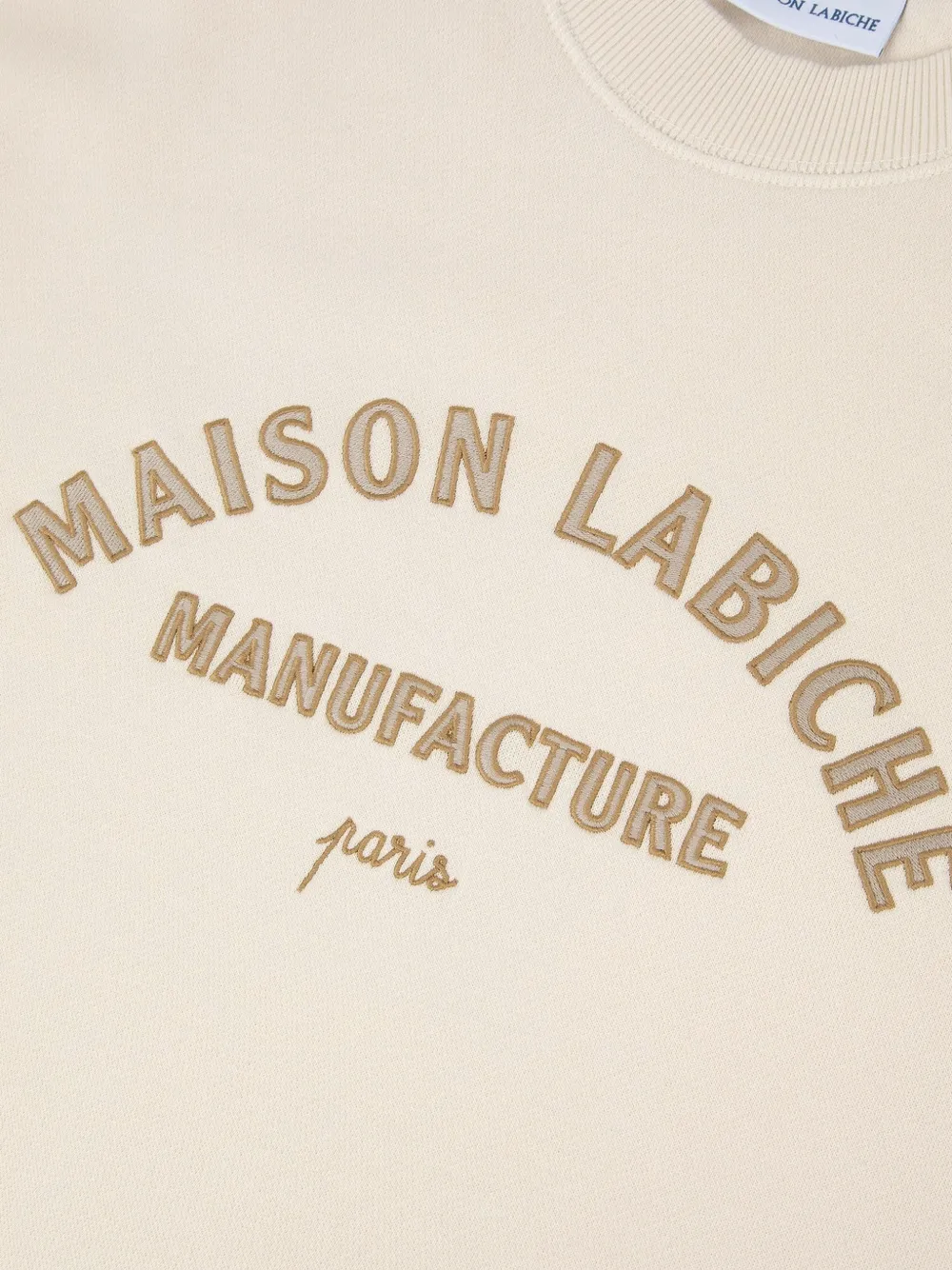  Maison Labiche Sudadera Con Logo Bordado - Neutro 